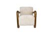 Miniatuur Robinson Fauteuil van Beige Fluweel 6