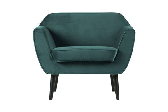 Rocco blauw fluwelen fauteuil Productfoto