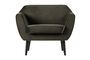 Miniatuur Rocco warm groen fluwelen fauteuil Productfoto