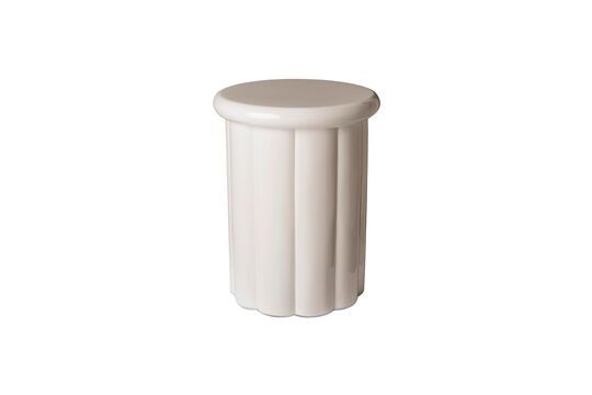 Roman beig polyester bijzettafel