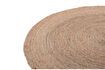 Miniatuur Rond jute stoffen tapijt beige Ross 4