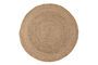 Miniatuur Rond jute stoffen tapijt beige Ross Productfoto