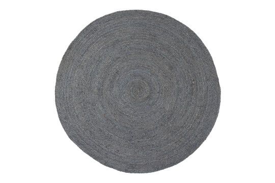 Rond tapijt in Ross grijs jute stof Productfoto