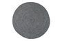 Miniatuur Rond tapijt in Ross grijs jute stof Productfoto
