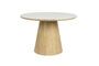 Miniatuur Ronde beige houten eettafel Almira Productfoto