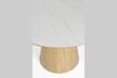 Miniatuur Ronde beige houten eettafel Almira 8
