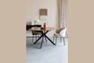 Miniatuur Ronde beige houten eettafel Chase 2