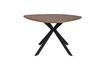 Miniatuur Ronde beige houten eettafel Chase 1