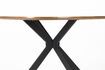 Miniatuur Ronde beige houten eettafel Chase 8