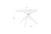 Miniatuur Ronde beige houten eettafel Chase 5