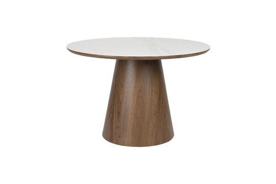Ronde bruine houten eettafel Almira Productfoto