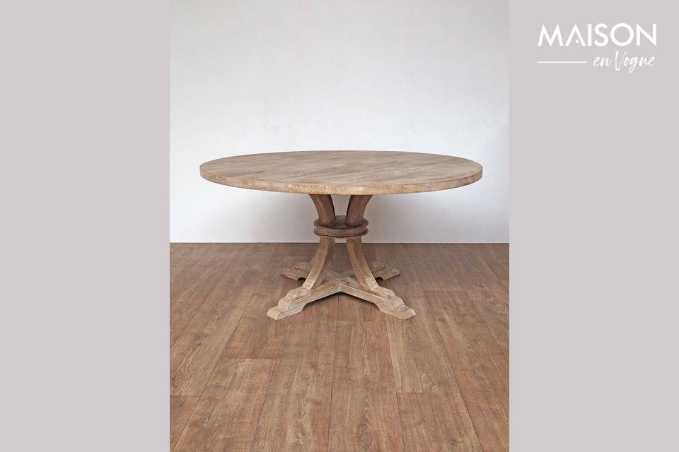 Ronde tafel in hout Valbelle Chehoma