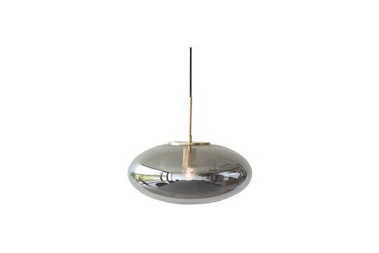 Rookgrijs messing ellipsvormige hanger Reflect Productfoto