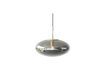 Miniatuur Rookgrijs messing ellipsvormige hanger Reflect 1