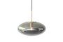 Miniatuur Rookgrijs messing ellipsvormige hanger Reflect Productfoto