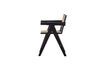 Miniatuur Rotan en zwart houten stoel Gunn 4