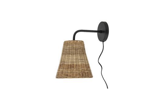 Rotan wandlamp Thed