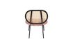 Miniatuur Roze fauteuil met rotan Spike 4