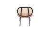 Miniatuur Roze fauteuil met rotan Spike 4