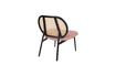 Miniatuur Roze fauteuil met rotan Spike 5