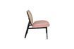 Miniatuur Roze fauteuil met rotan Spike 6