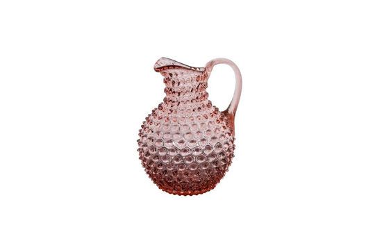 Roze glazen karaf Diamant