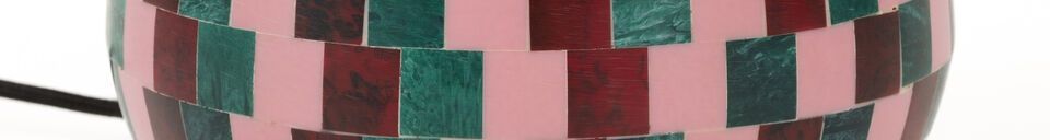 Benadrukte materialen Roze ijzeren lamp Don't Be Afraid of Colour