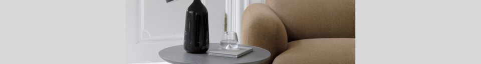Benadrukte materialen Salontafel in grijs essenhout Turn