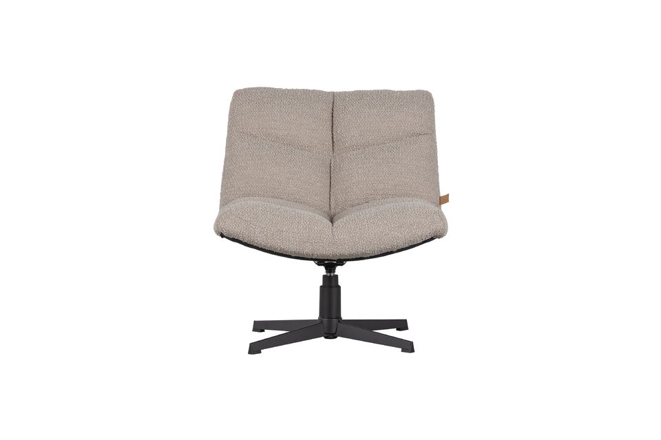 Sand Coloured Schapenvacht Effect Fauteuil Vinny Woood