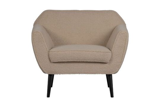 Sand schapenvacht effect fauteuil Rocco Productfoto