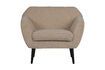 Miniatuur Sand schapenvacht effect fauteuil Rocco 1