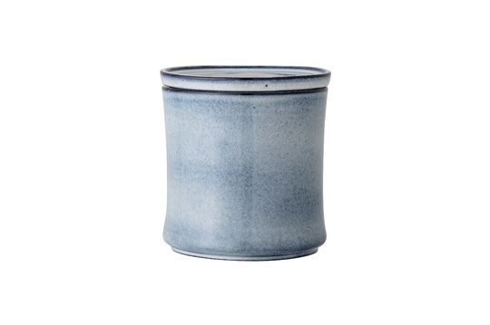 Sandrine blauwe gedekselde aardewerken pot Productfoto