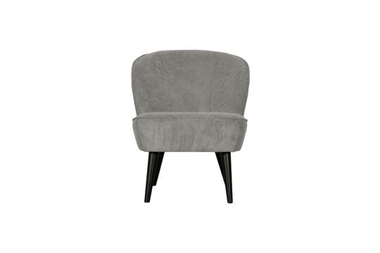 Sara groene geribbelde fauteuil Productfoto