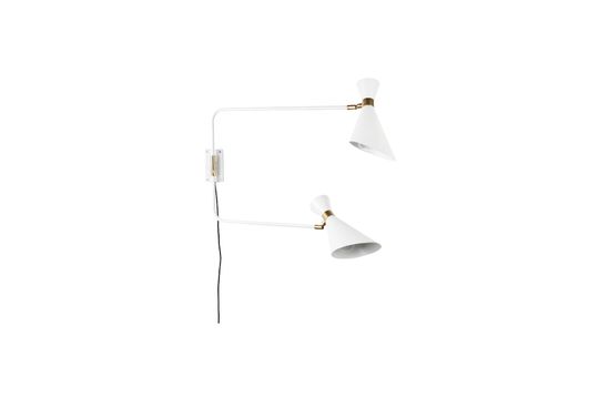 Schaduwrijke witte dubbele wandlamp