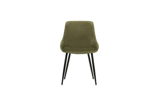 Selin groen fluwelen stoel Productfoto