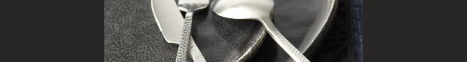 Benadrukte materialen Set 24 Bestek 18 0 Osawa gehamerd