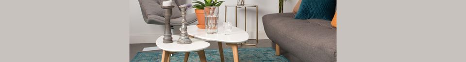 Benadrukte materialen Set van 2 Drop Side Tables