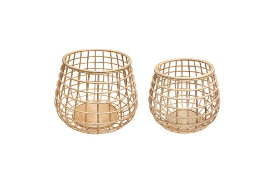 Set van 2 Energy lichte rotan manden