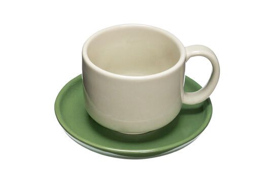 Set van 2 groene keramische kopjes Amare