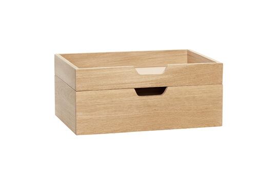 Set van 2 licht eikenfineer dozen Opmerking