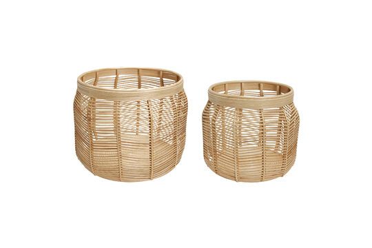 Set van 2 Luna licht rotan manden