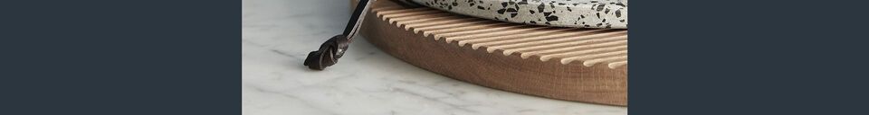 Benadrukte materialen Set van 2 Monarch licht eiken ronde snijplanken