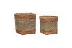 Miniatuur Set van 2 Reveal mint rotan manden 3
