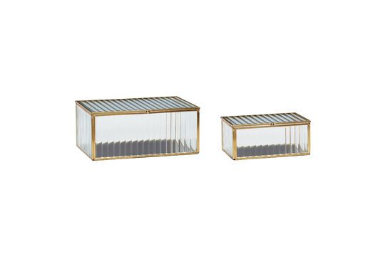Set van 2 Ripple glazen dozen