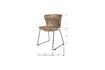 Miniatuur Set van 2 rotan stoelen Wings bruin 8