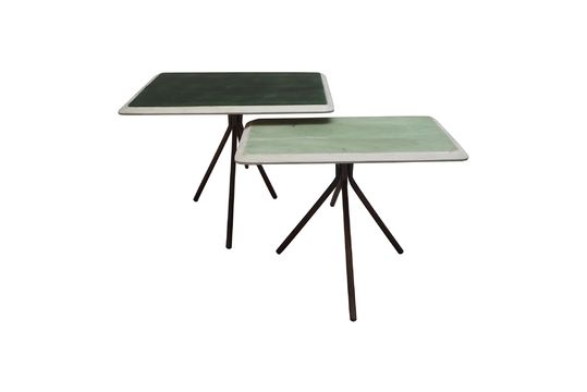 Set van 2 tafels Rêverie Vertes in gelakt hout Productfoto