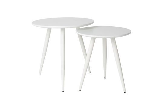 Set van 2 White Daven Side Tables Productfoto