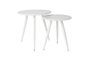 Miniatuur Set van 2 White Daven Side Tables Productfoto