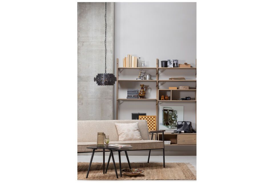 Nila black wooden dot tables, speels en esthetisch