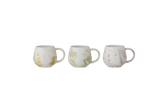 Set van 3 groene aardewerken kopjes Palma Productfoto